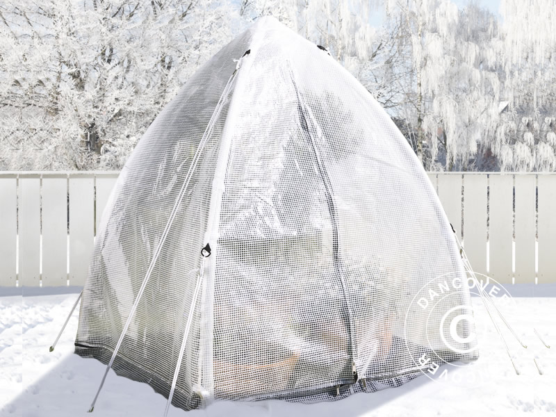 Tentes de protection pour plantes en hiver